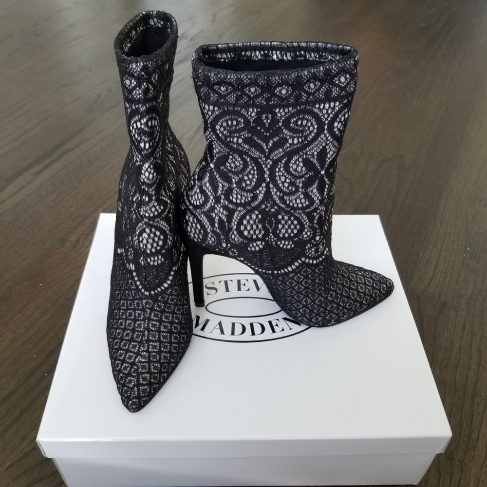 STEVE MADDEN Lovely Stiletto Sock Bootie